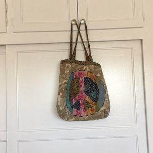 Army chic purse